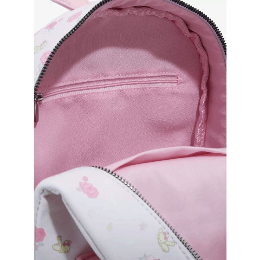 Sanrio My Melody Pink and White Pastel Rose Mini Backpack - Picture 4 of 4